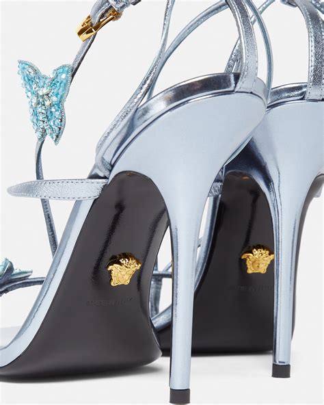 versace blue butterfly heels|Women's Designer Heels .